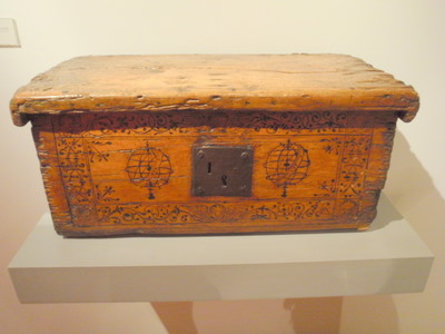 Armillary Sphere box in museum.